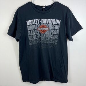 Harley Davidson TShirt Scottsdale Arizona Biker Black Sz Lrg Longhorn Skull 2021